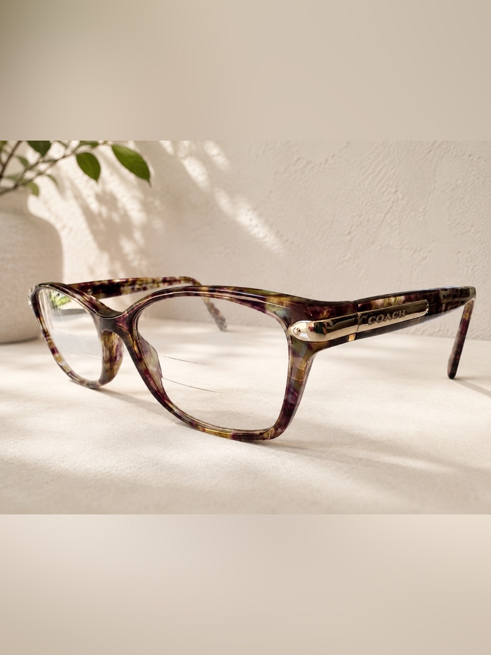 Coach HC6065 Confetti Light Brown Tortoise Eyeglass Frames 51-17-135